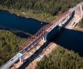Президент открыл мост через реку Свирь в Ленинградской области